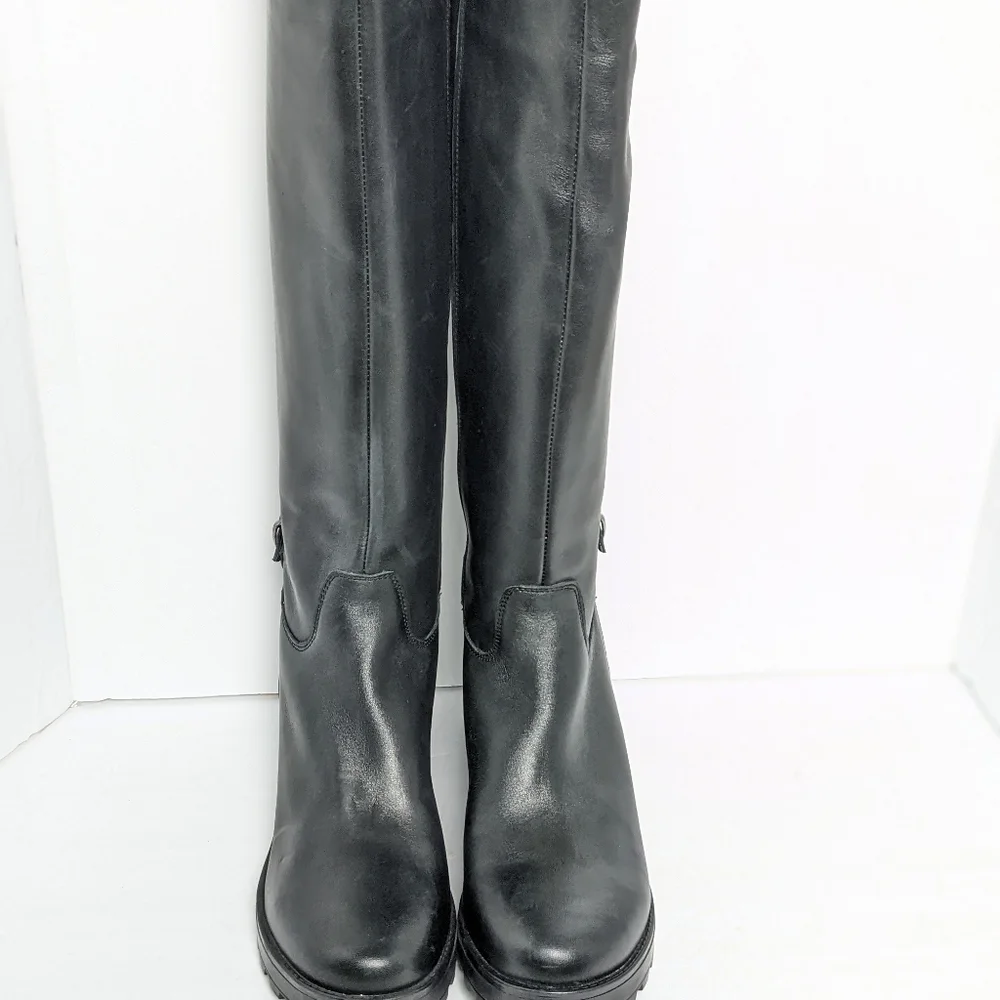 Girotti leather knee high boots - Picture 6 of 16
